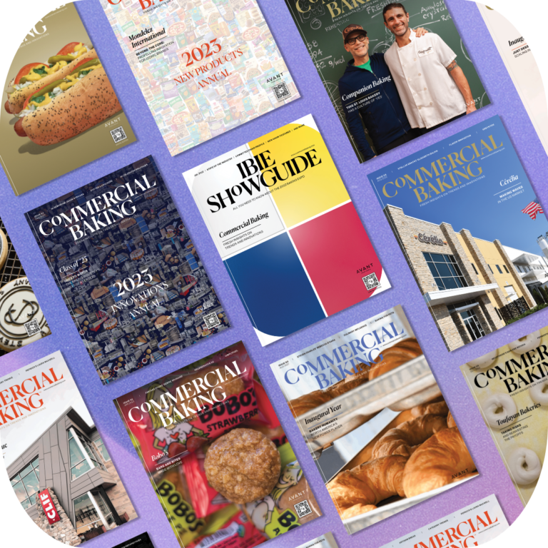 Collage of Commercial Baking magazine covers